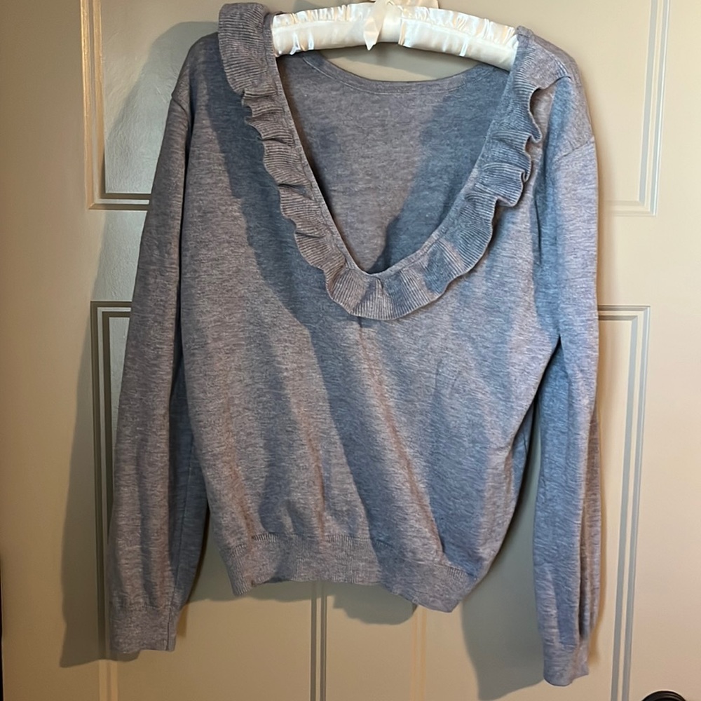 Ruffle back top